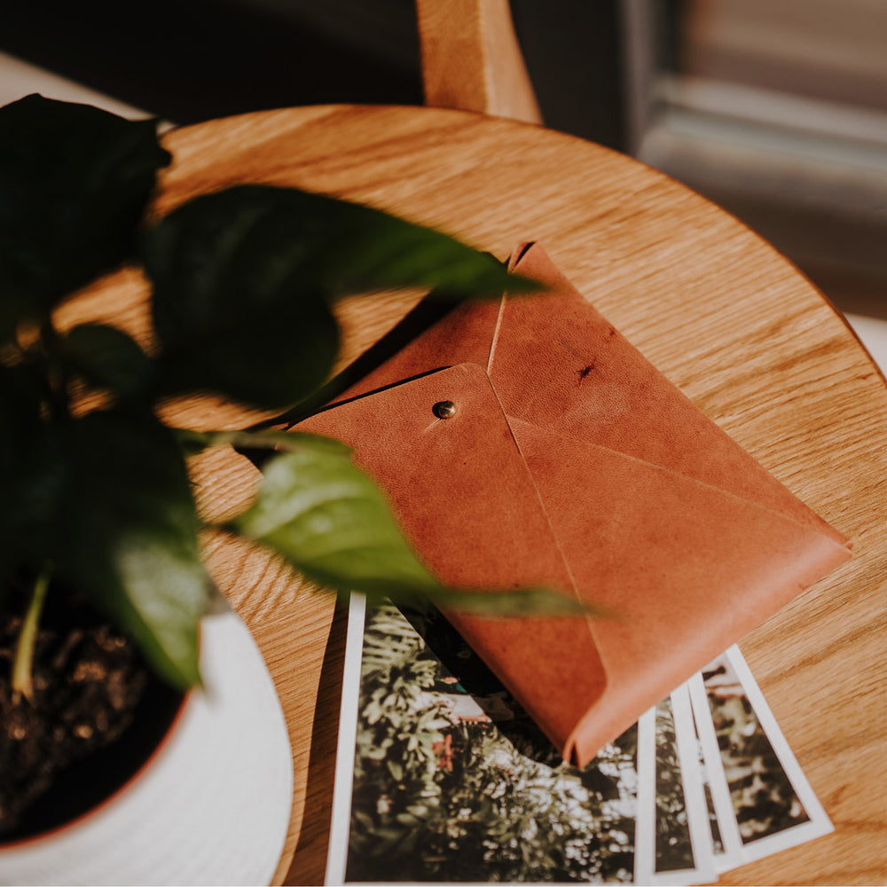 Saddle Leather envelope | sets of 5 pcs