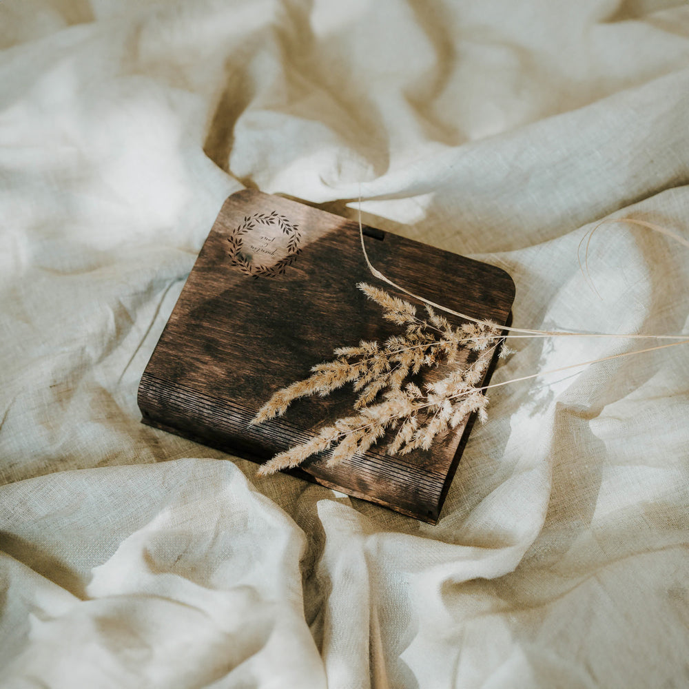 Wooden Photo & USB Drive Box | Sets of 5 pcs