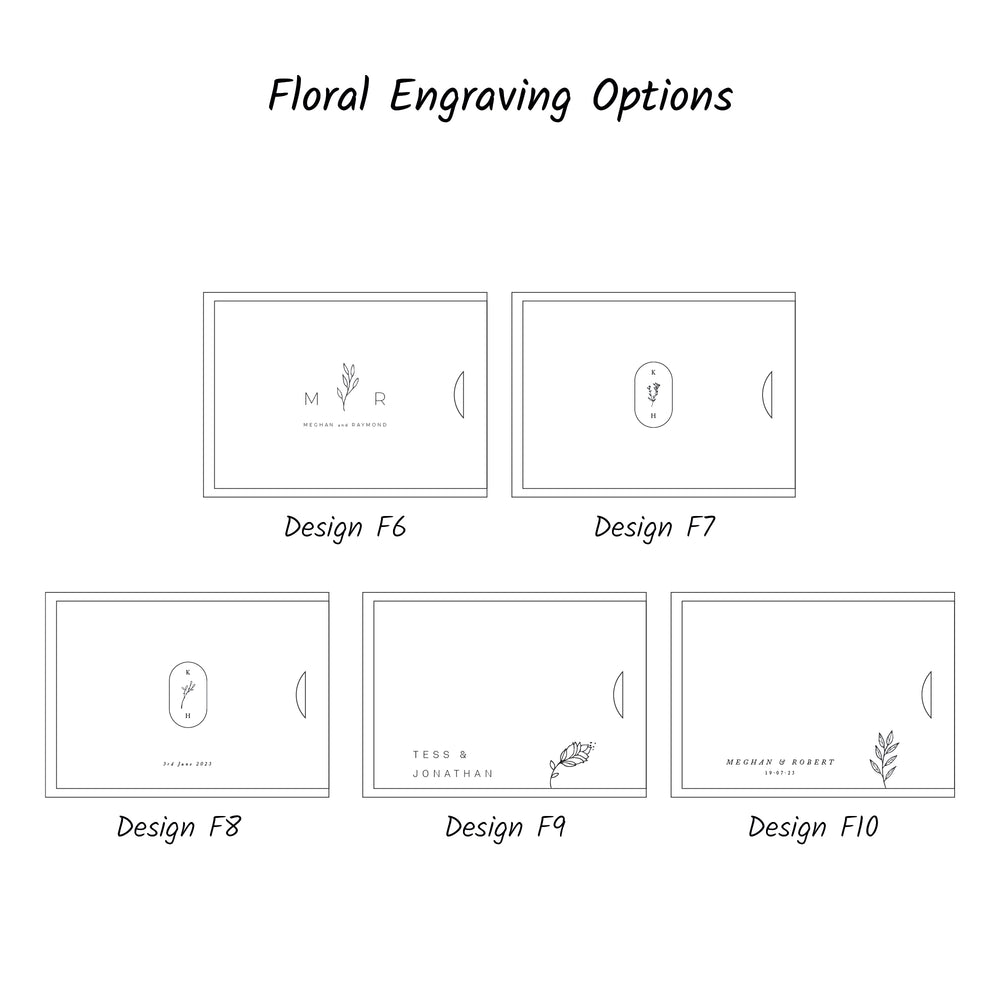 Rectangular wooden box for 8x12 prints - set of 10 pcs