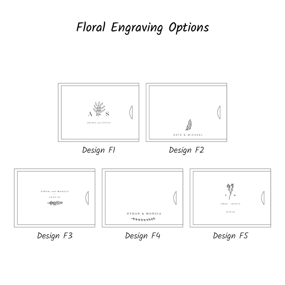 Rectangular wooden box for 8x12 prints - set of 10 pcs