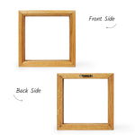 Wooden Natural Oak Vinyl Record Frame For Single and Double Vinyl Records | Color - Natural