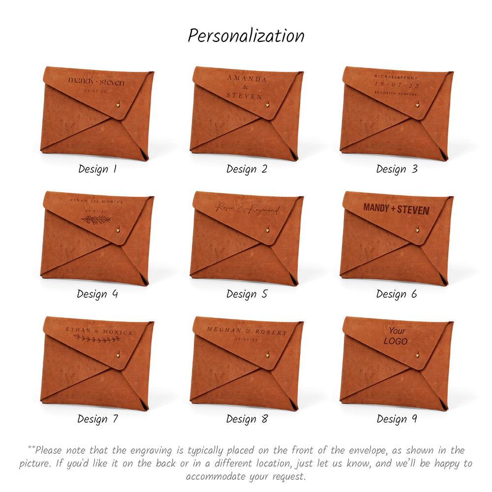 Saddle Leather envelope | sets of 10 pcs