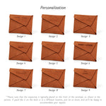Saddle Leather envelope | sets of 10 pcs