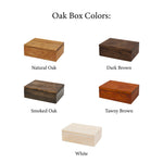 Custom Oak Photo Box for 4x6 & 5x7 Prints, Rustic Handmade Wedding & Memory Storage, Unique Gift