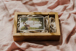 Custom Oak Photo Box for 4x6 & 5x7 Prints, Rustic Handmade Wedding & Memory Storage, Unique Gift