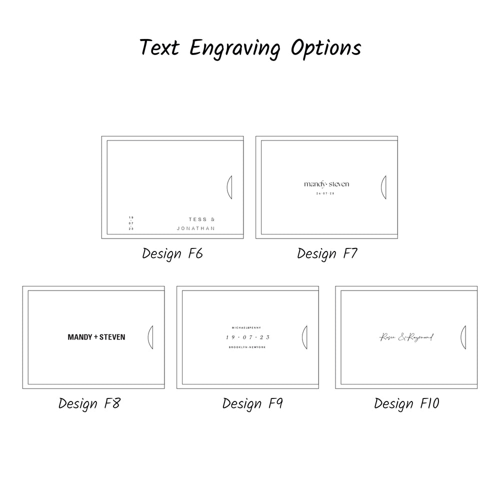 Rectangular wooden box for 8x12 prints - set of 10 pcs