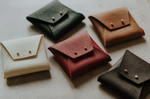 Textured Vegan Leather pouch for Polaroids | Black