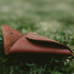 Leather pouch for USB | Honey brown - set of 40 pcs