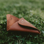 Leather pouch for USB | Honey brown - set of 40 pcs