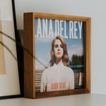 Wooden Natural Oak Vinyl Record Frame For Single and Double Vinyl Records | Color - Natural