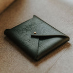 Textured Vegan Leather envelope for prints | Black
