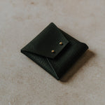 Textured Vegan Leather pouch for Polaroids | Black