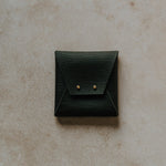 Textured Vegan Leather pouch for Polaroids | Black