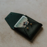 Textured Vegan Leather pouch for Polaroids | Black