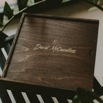 Wooden boxes for 10x10 albums