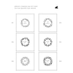 Square Oak Box for 4x6 prints with divider | Color - Tawny Brown