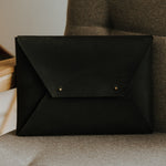Saddle leather Macbook Air & Macbook Pro Laptop Case | Dark Brown
