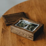 Rectangular Oak Box for 4x6 prints | Color - Smoked Oak