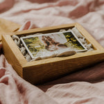 Rectangular Oak Box for 5x7 prints | Color - Natural