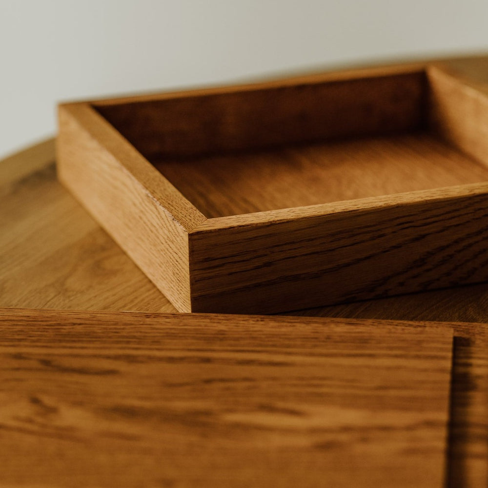 10x10 Wedding Album Box | Oak | Color - Tawny Brown