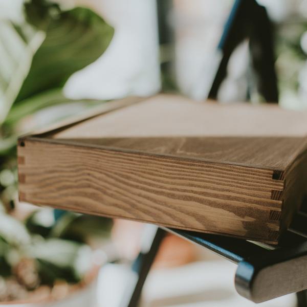 Rectangular wooden box for 8x12 prints - set of 10 pcs