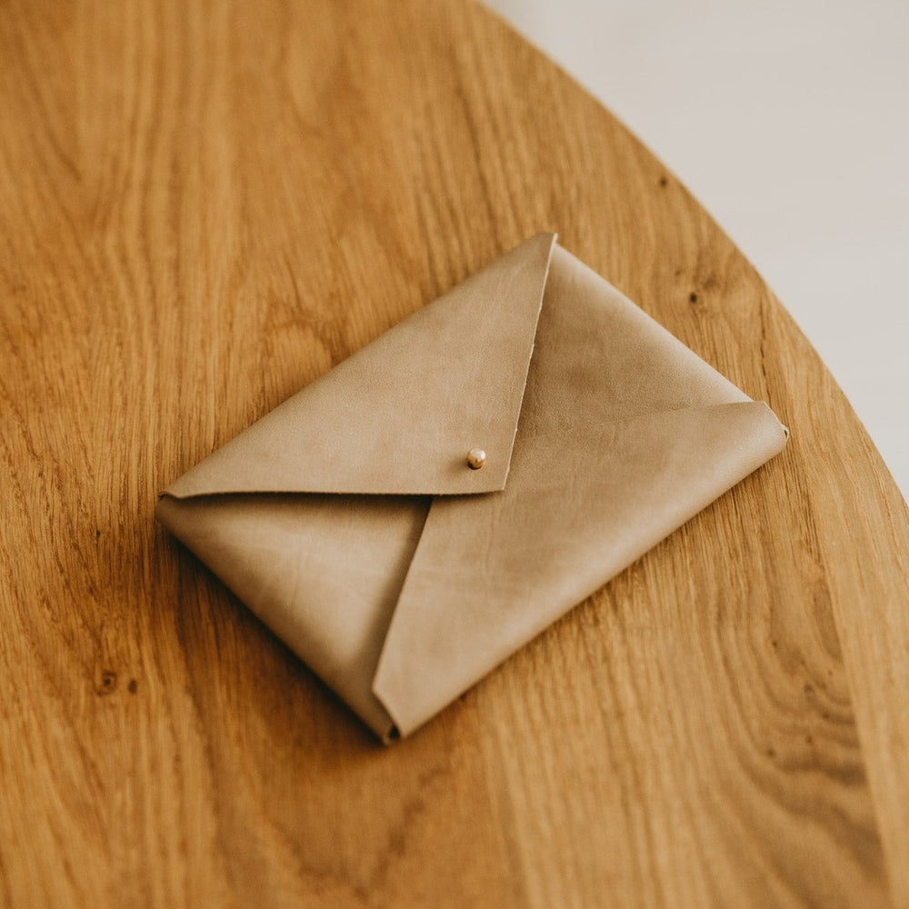 Vegan Leather envelope for prints | Beige - set of 5 pcs