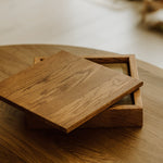10x10 Wedding Album Box | Oak | Color - Tawny Brown
