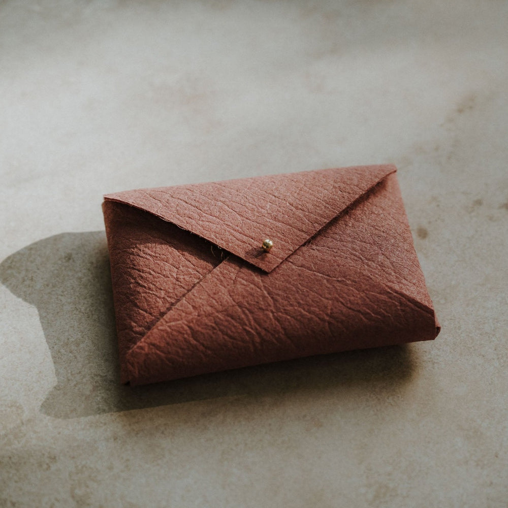 Plant Based Vegan Leather envelope for prints | Pink