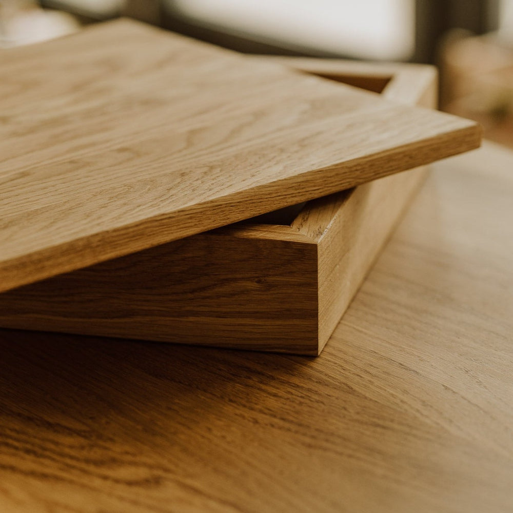 10x10 Wedding Album Box | Oak | Color - Natural