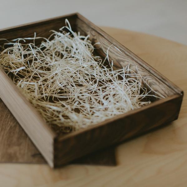 Rectangular wooden box for 8x12 prints - set of 10 pcs