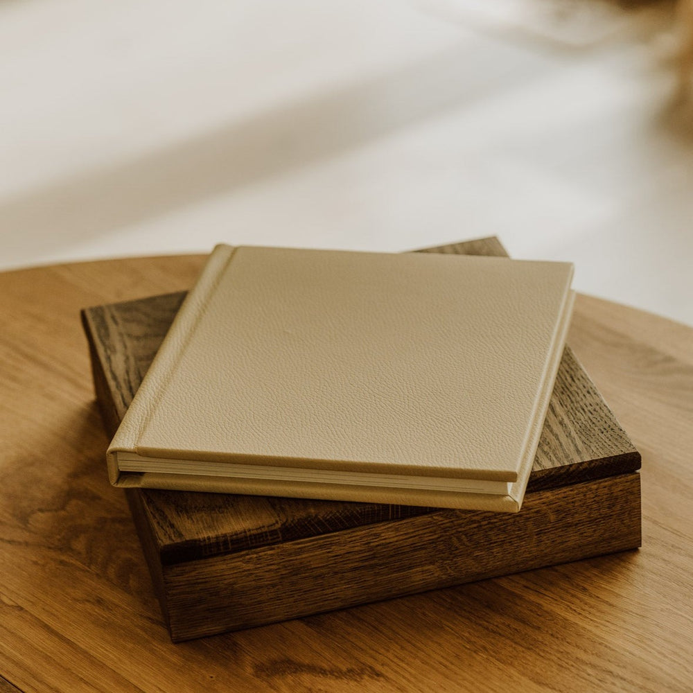 10x10 Wedding Album Box | Oak | Color - Smoked Oak