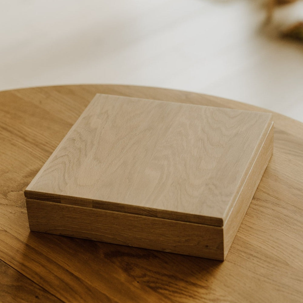 10x10 Wedding Album Box | Oak | Color - White Wash