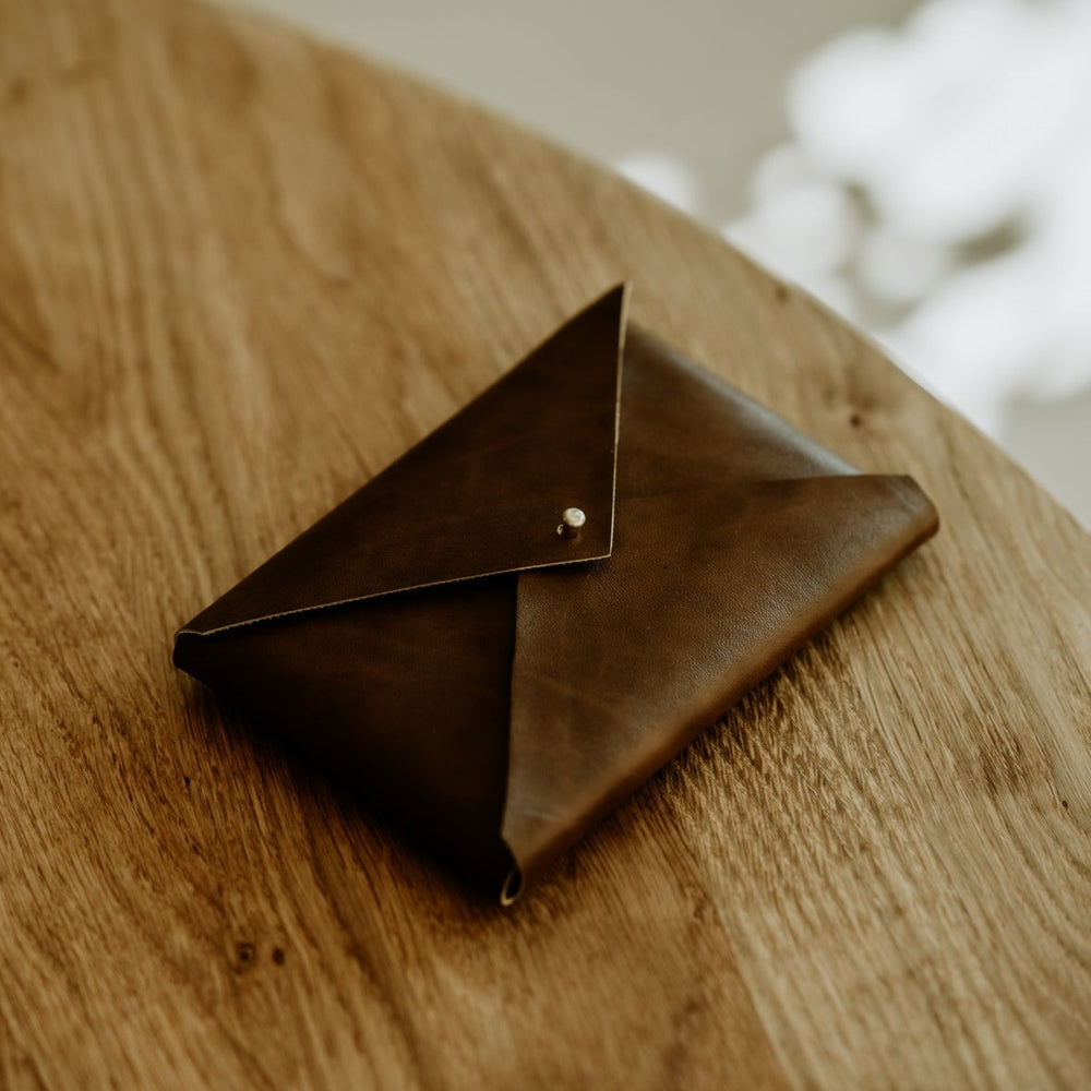 Vegan Leather envelope for prints | Dark Brown - set of 20 pcs