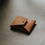 Saddle leather pouch for Fuji Instax Mini | Honey brown