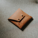 Saddle leather pouch for Fuji Instax Square | Honey brown