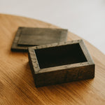 Rectangular Oak Box for 4x6 prints | Color - Charcoal