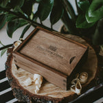 Rectangular wooden box for 4x6 prints