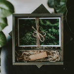 Square wooden box for 4x6 prints & USB - set of 20 pcs