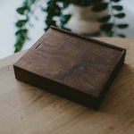 Rectangular wooden box for 8x10 prints