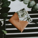 Vegan Leather envelope for prints | Cognac brown - set of 10 pcs