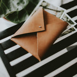 Vegan Leather envelope for prints | Cognac brown - set of 10 pcs